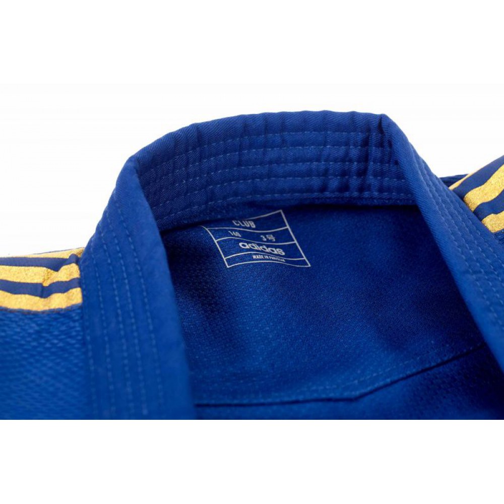 adidas judo gi Club J350 blue/gold stripes