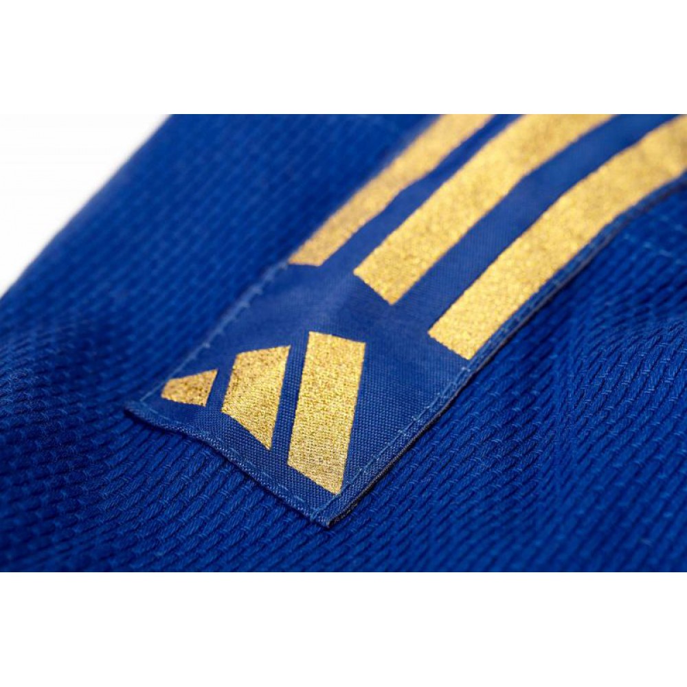 adidas judo gi Club J350 blue/gold stripes