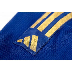 adidas judo gi Club J350 blue/gold stripes