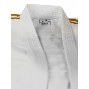 adidas judo gi Club J350 white/gold stripes