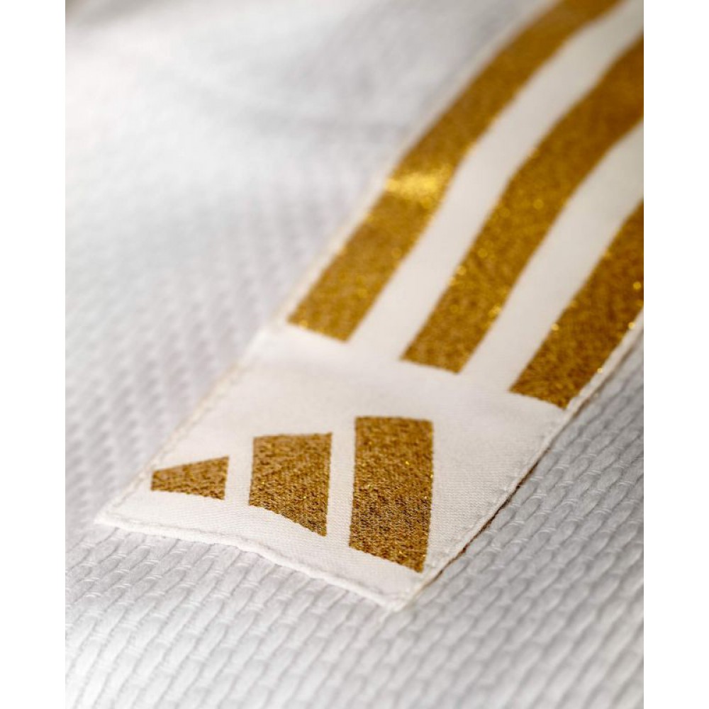 adidas judo gi Club J350 white/gold stripes