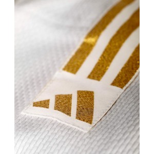 adidas judo gi Club J350 white/gold stripes