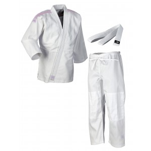 adidas judo gi Club J350 white/pink stripes
