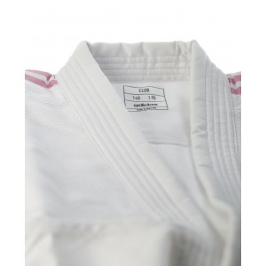 adidas judo gi Club J350 white/pink stripes