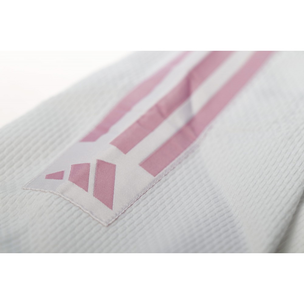 adidas judo gi Club J350 white/pink stripes