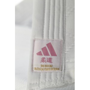 adidas judo gi Club J350 white/pink stripes