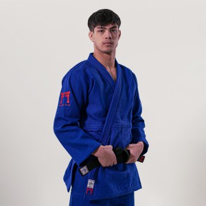 Fighting Films judogi Superstar 650Gr IJF Blue Super Slim Fit