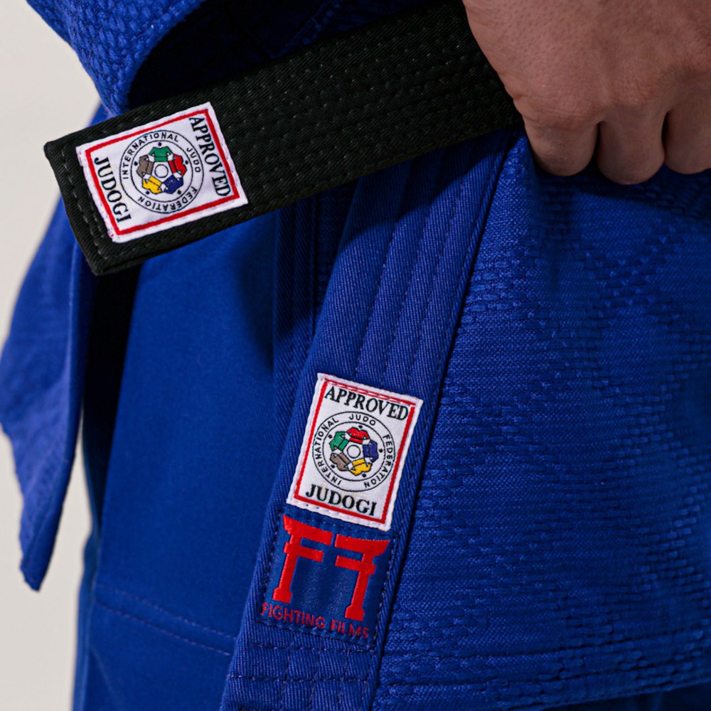 Fighting Films judogi Superstar 650Gr IJF Blue Super Slim Fit