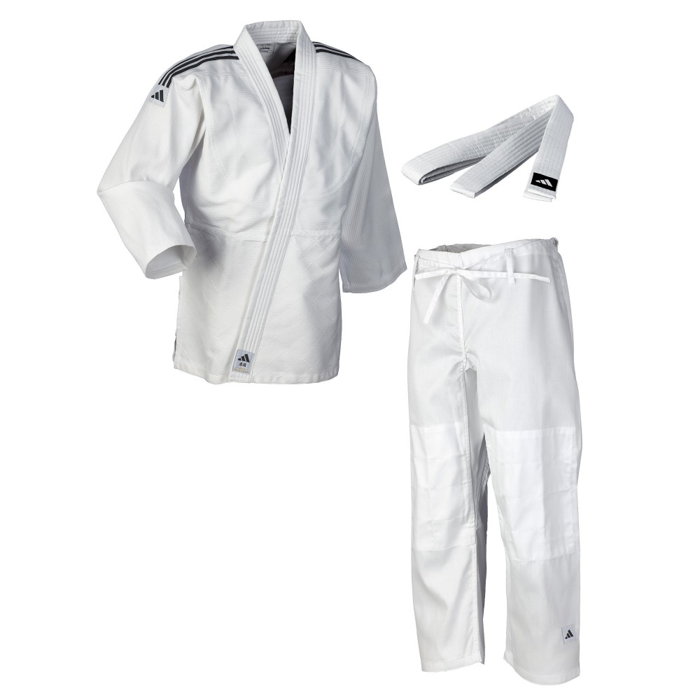 adidas judo gi Club J350 white/black stripes  