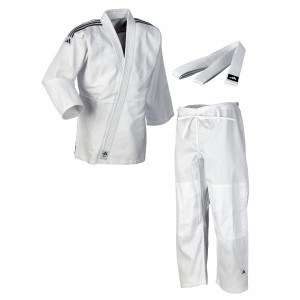 adidas judo gi Club J350 white/black stripes  