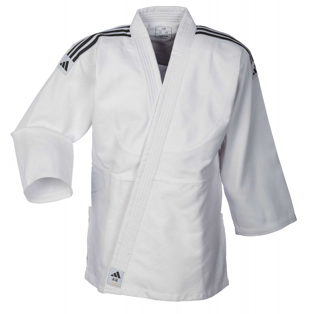 adidas judo gi Club J350 white/black stripes  