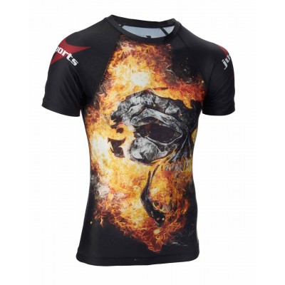  Dark Line Rash Guard Under Gi Skull Shortsleeve
