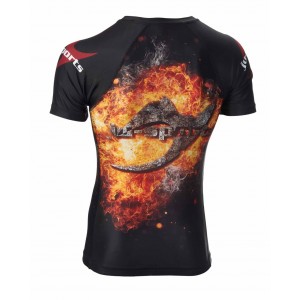  Dark Line Rash Guard Under Gi Skull Shortsleeve