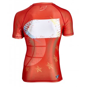 Rashguard shortsleeve red - JJIF approved