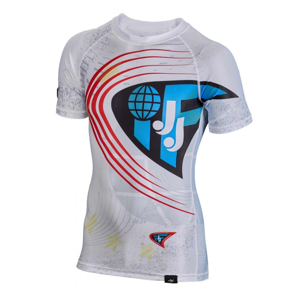 Rashguard shortsleeve white - JJIF approved