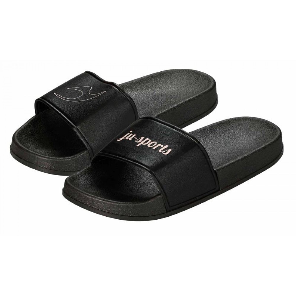 Ju sports core black slippers 