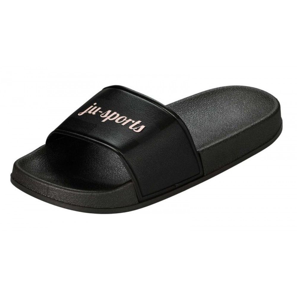 Ju sports core black slippers 