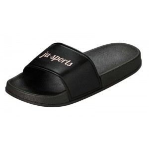 Ju sports core black slippers 