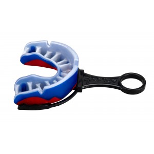 OPRO Mouthguard Platinum Level Senior blue/pearl/red