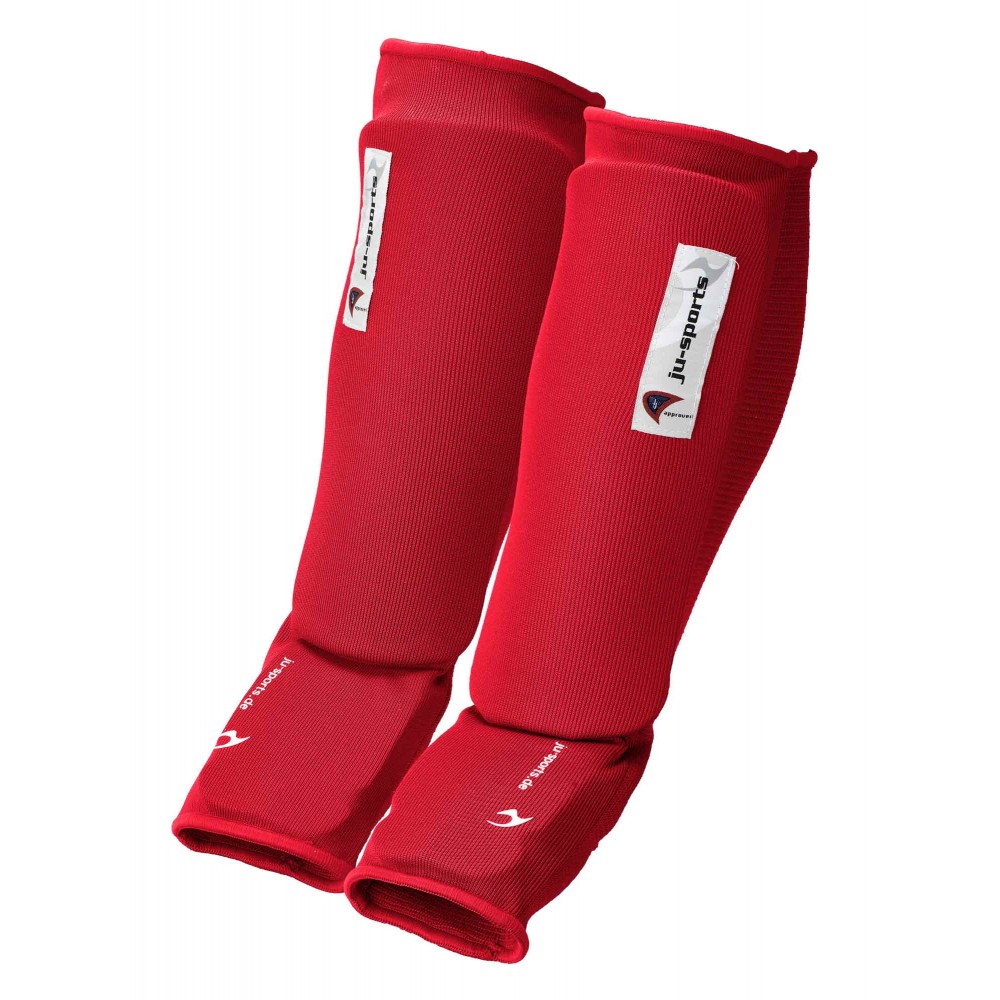 Shin guards red