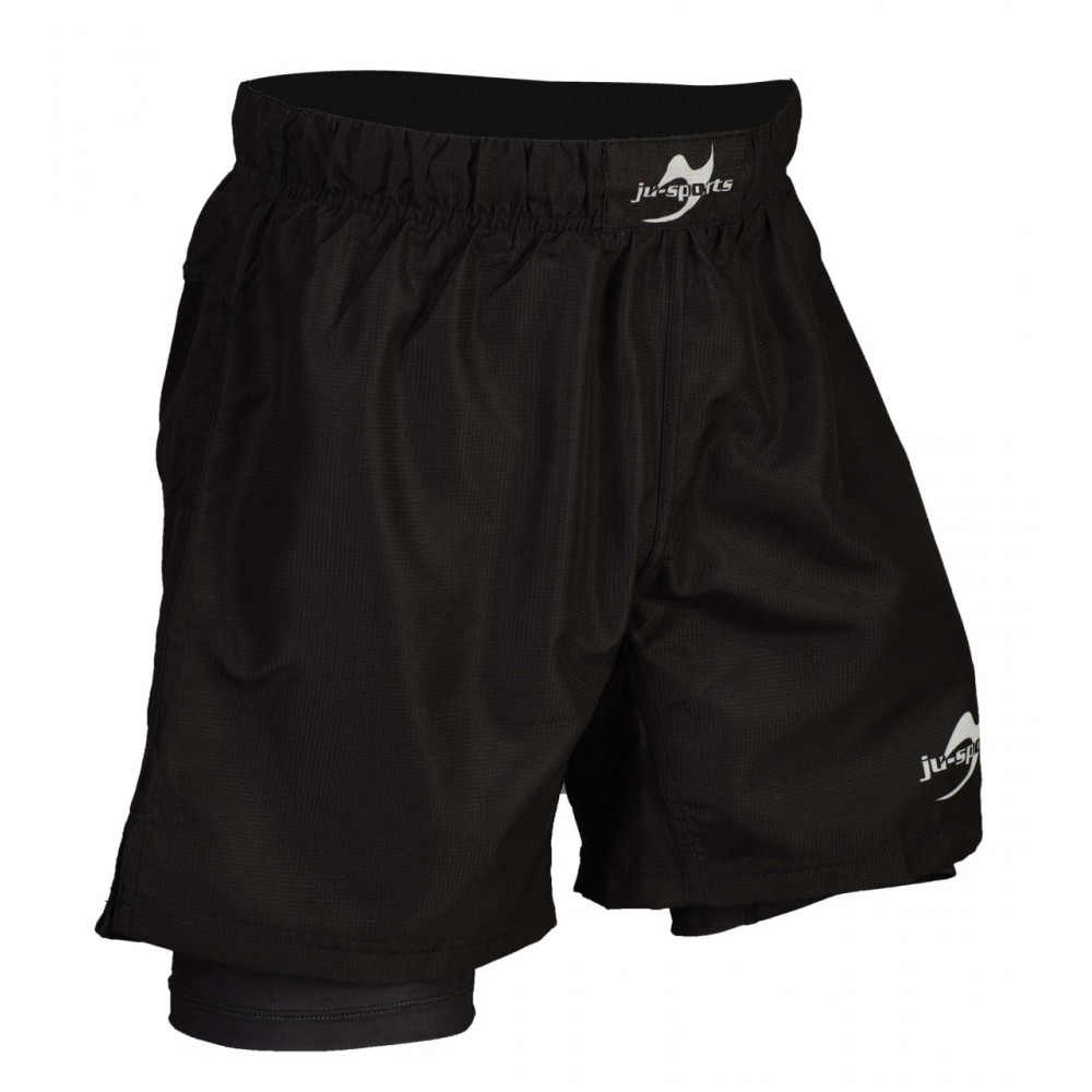 Grappling shorts double unisex black