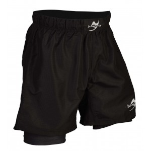 Grappling shorts double unisex black
