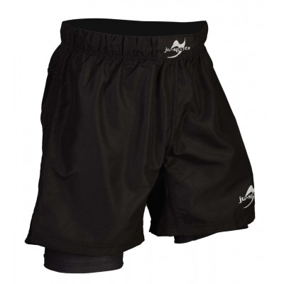 Grappling shorts double unisex black